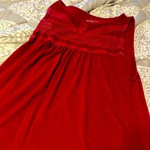 Red long shirt can be used as a dress size small in juniors